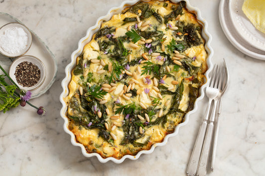 Self-Crusting Spring Vegetable Quiche - recipe by Allyson Gofton